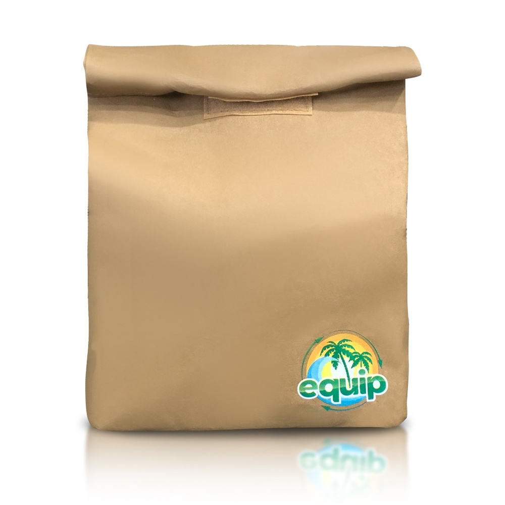 Eco-Friendly Reusable Brown Paper Lunch Bag Sac